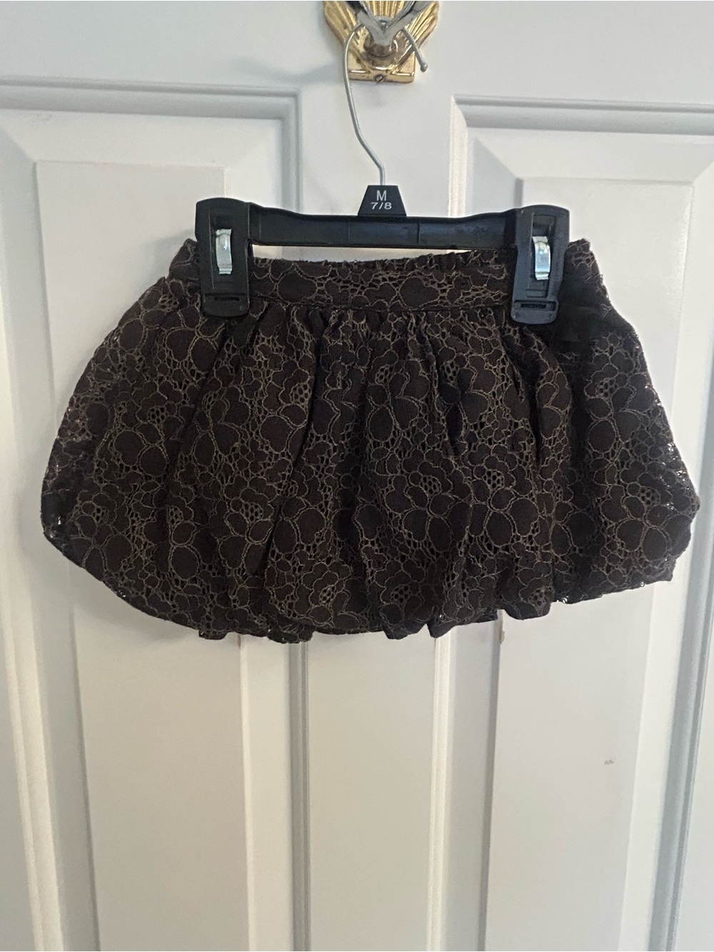 Girls Cherokee Black Lace Bubble Skirt
